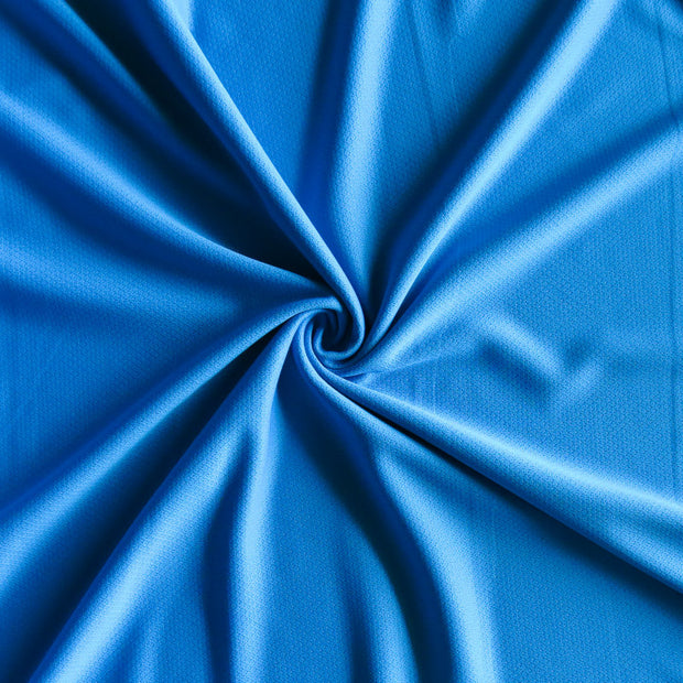 Turquoise Blue Dry Pro Micropoly Lycra Pique Knit Fabric