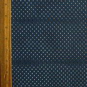 Dusky Blue Laser Dots Recycled Poly Spandex Athletic Knit Fabric