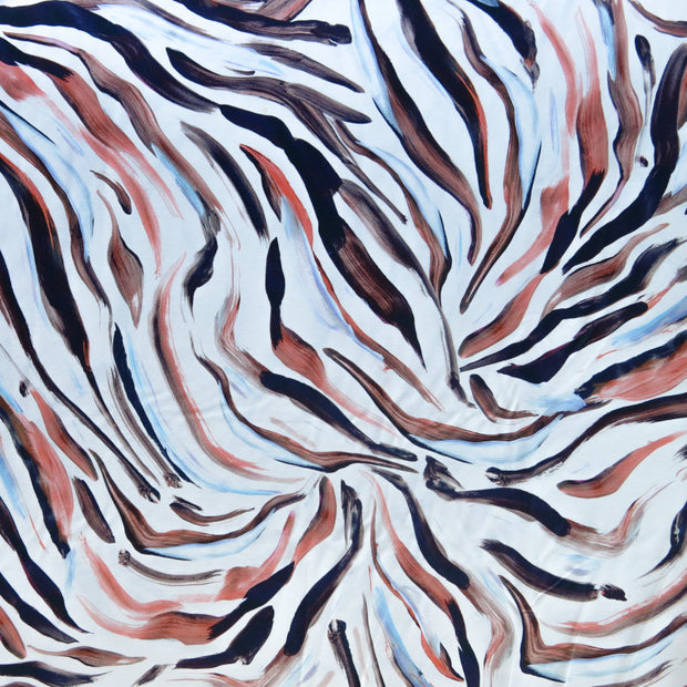 Earthscape Swirl Nylon Spandex Swimsuit Fabric
