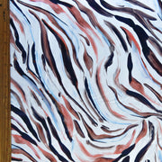 Earthscape Swirl Nylon Spandex Swimsuit Fabric - 33" Remnant