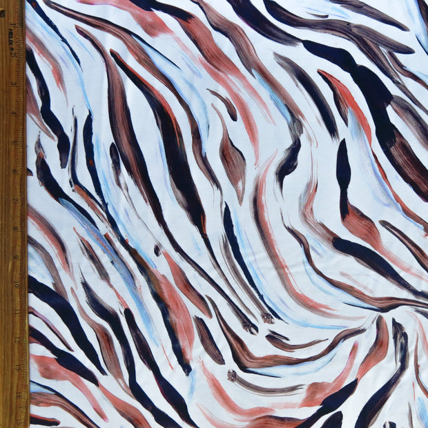 Earthscape Swirl Nylon Spandex Swimsuit Fabric