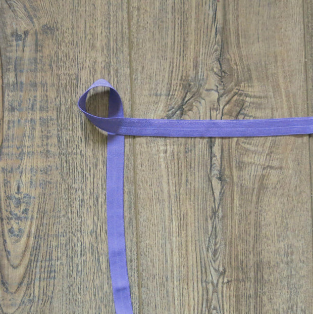 Crocus Petal Purple Fold Over Elastic Trim