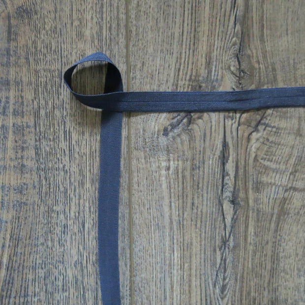 Gravel Grey Fold Over Elastic Trim