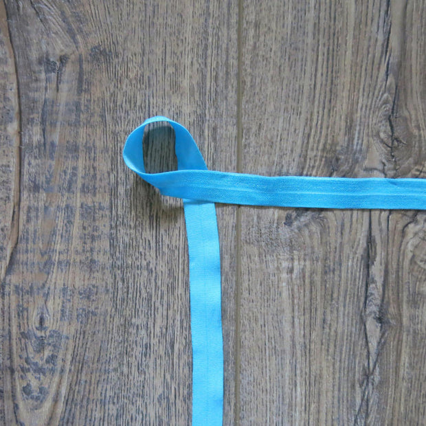 Pool Party Blue Fold Over Elastic Trim