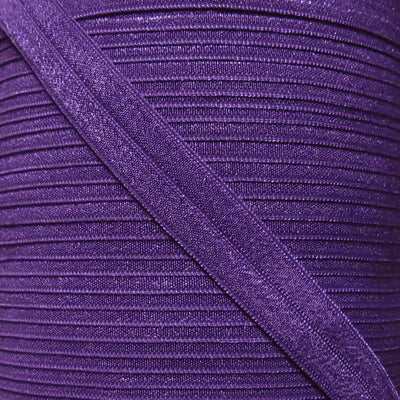 Purple Fold Over Elastic Trim