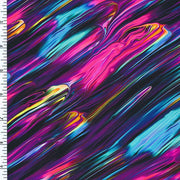 Colorful Dance Nylon Spandex Swimsuit Fabric - 25" Remnant