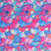 Flirtatious Hearts Poly Spandex Swimsuit Fabric