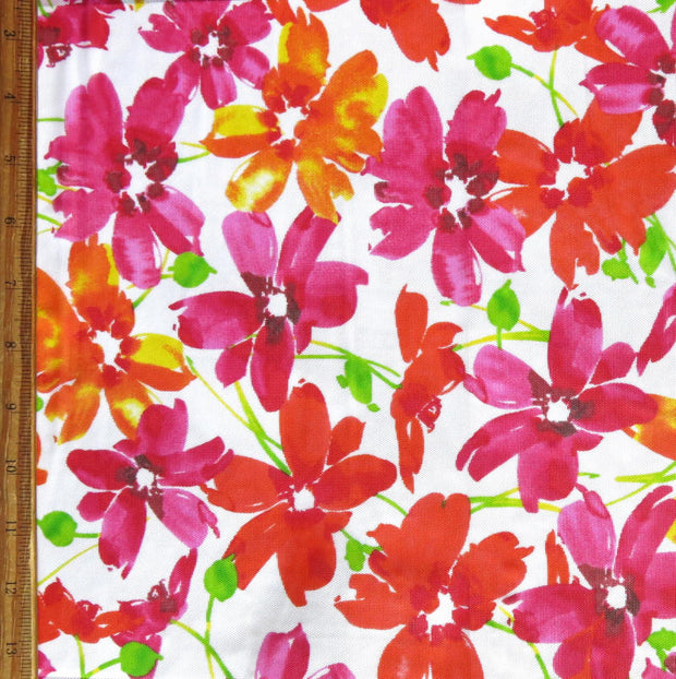 Floral Mesh Fabric