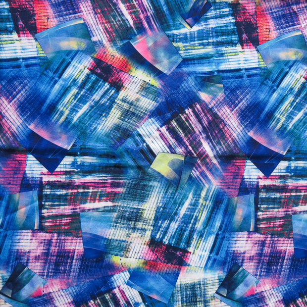 Modern Abstract Style Flow Stretch Boardshort Fabric