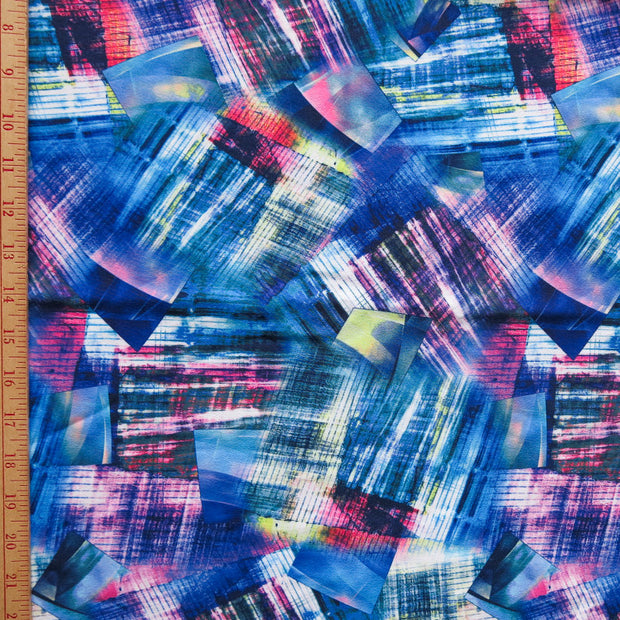 Modern Abstract Style Flow Stretch Boardshort Fabric