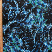 Waterburst Black Flow Stretch Boardshort Fabric
