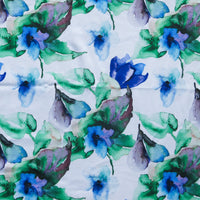 Watercolor Floral Flow Stretch Boardshort Fabric