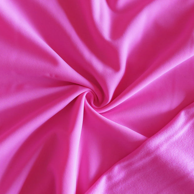 Flourescent Pink Hi Vis Powerstretch Fleece Knit Fabric