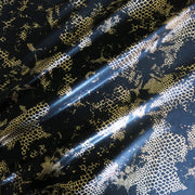 Gold Foil Reptile Nylon Spandex Swimsuit Fabric