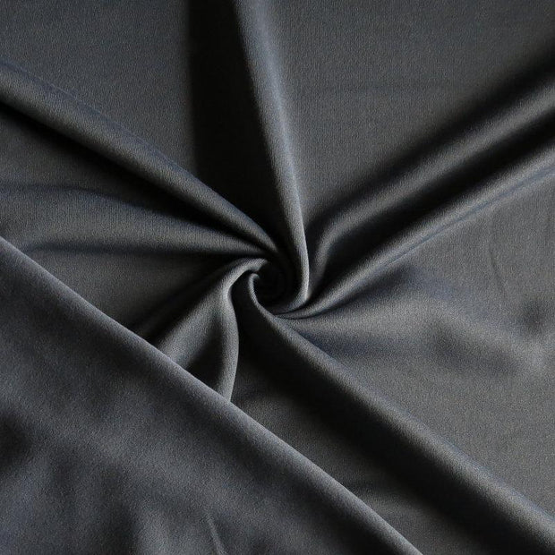 Graphite Micro Velour Polartec Fleece Knit Fabric - 21" Remnant