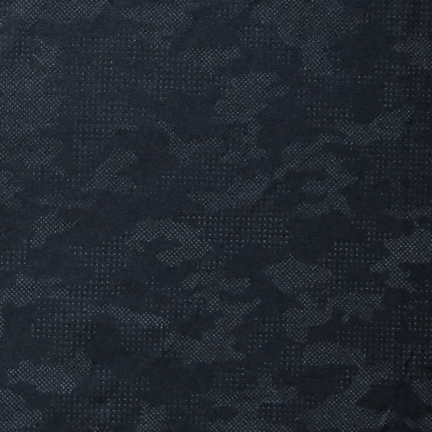 Grey Textured Camo on Black Nylon Spandex Swimsuit Fabric - 21" Remnant