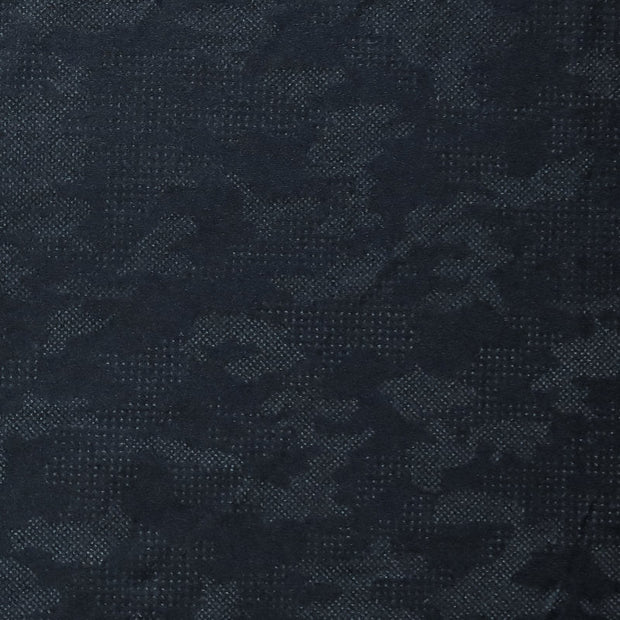 Grey Textured Camo on Black Nylon Spandex Swimsuit Fabric - 21" Remnant