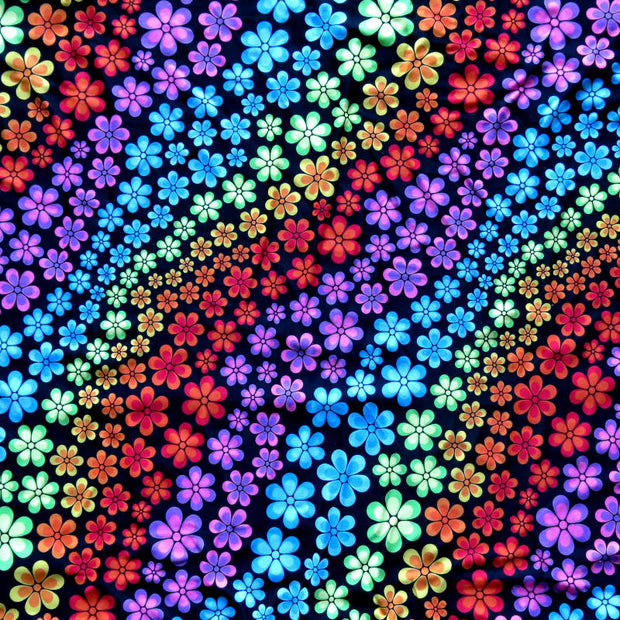 Groovy Flowers Nylon Spandex Swimsuit Fabric