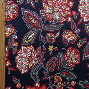 Harvest Floral Poly Spandex Knit Fabric