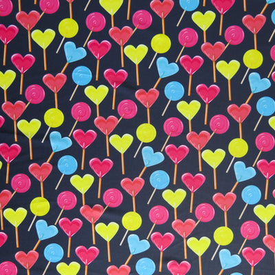 Heart Lolly Poly Spandex Swimsuit Fabric