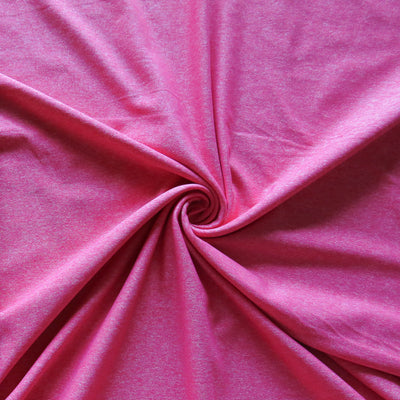 Hot Pink Marl Nylon Poly Spandex Knit Fabric