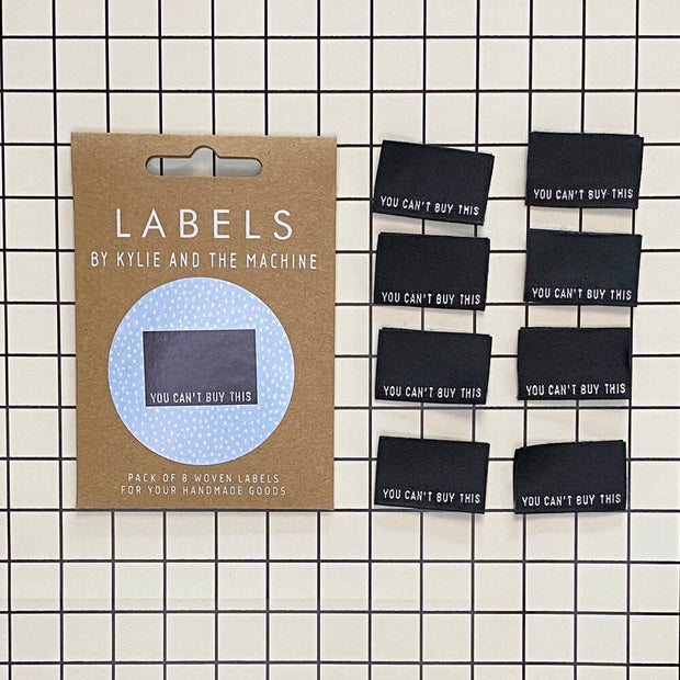"You Can't Buy This" 10 Pack Woven Labels by Kylie and the Machine