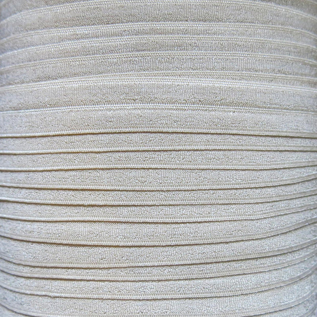 Khaki Fold Over Elastic Trim - 1 ROLL