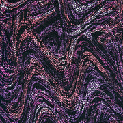 Jaguar Pebble Waves Nylon Spandex Athletic/Swimsuit Knit Fabric, Purple/Pink Colorway