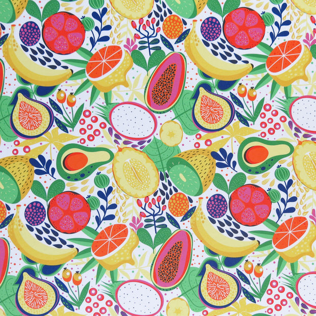 Joyful Fruits Poly Spandex Swimsuit Fabric