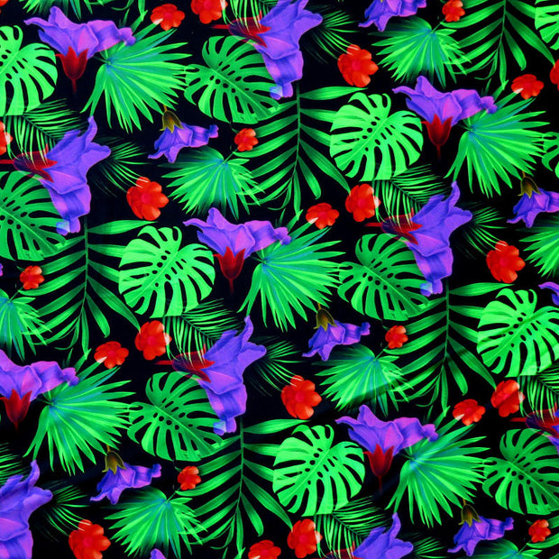 Jungle Nylon Spandex Swimsuit Fabric - 27" Remnant