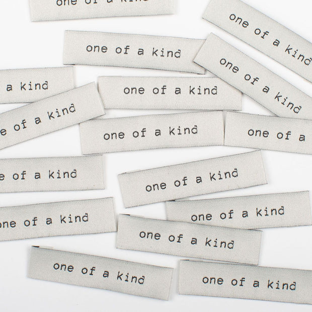 "One of a Kind" 10 Pack Woven Labels by Kylie and the Machine