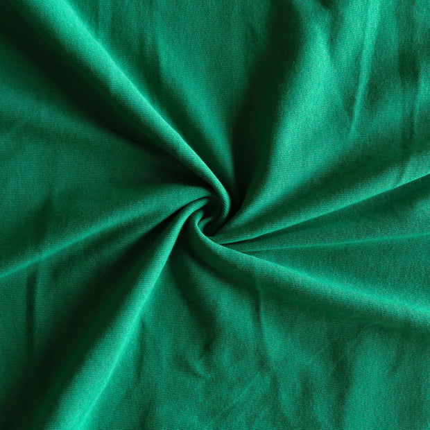 Kelly Green Cotton Rib Knit Fabric