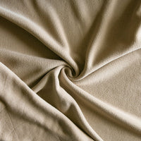 Khaki Sweaterknit Velour Polartec Fabric
