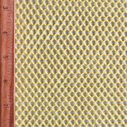 Lemon Diamond Nylon Spandex Mesh Fabric