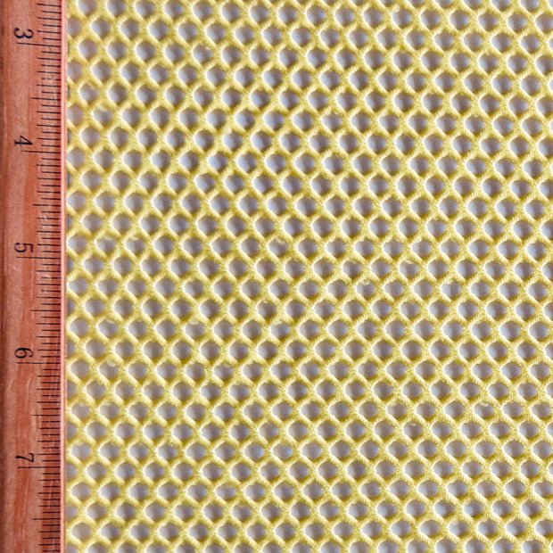 Lemon Diamond Nylon Spandex Mesh Fabric