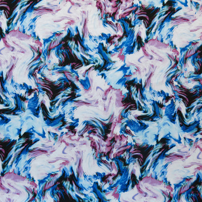 Olympus Light Arty Swirl Poly Spandex Athletic Jersey Knit Fabric