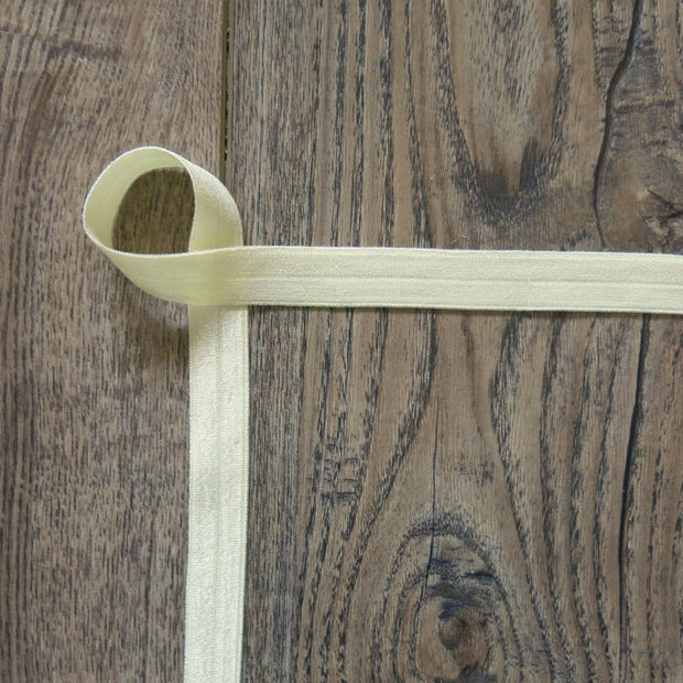 Light Butter Yellow Fold Over Elastic Trim