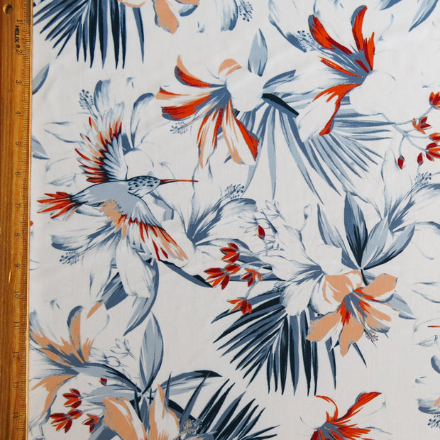 Lily Birds Nylon Spandex Swimsuit Fabric