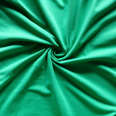 Lucky Shamrock 10 oz. Cotton Lycra Jersey Knit Fabric