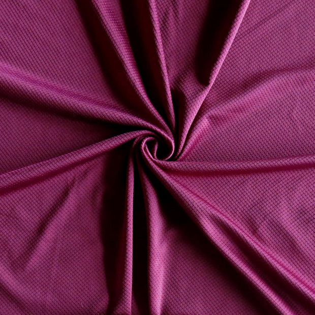 Team Maroon Diamond Poly Spandex Tricot Fabric
