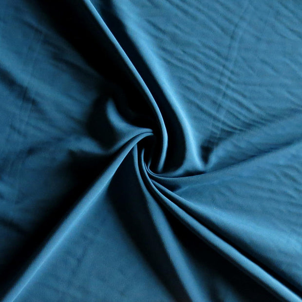 Medium Teal Blue Stretch Woven Fabric