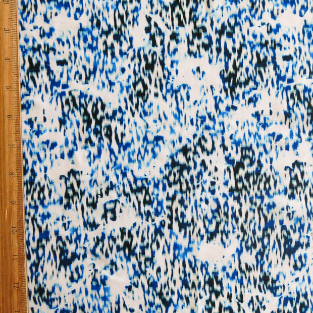 Mini Blue Molecular Nylon Spandex Swimsuit Fabric