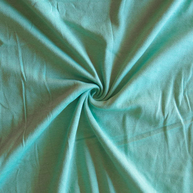 Mint Green Cotton Rib Knit Fabric