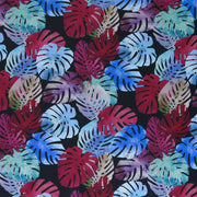 Monstera Watercolors Nylon Spandex Swimsuit Fabric