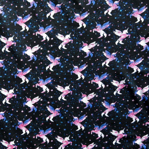 Mystic Unicorns Cotton Lycra Jersey Knit Fabric
