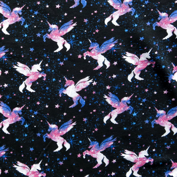Mystic Unicorns Cotton Lycra Jersey Knit Fabric