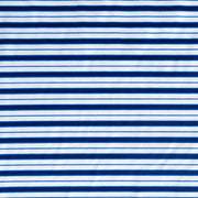 Navy, Royal, and White Stripe Nylon Spandex Swimsuit Fabric - 1 yard 15" - RESERVED