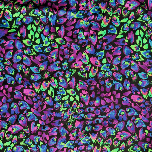 Neon Animal Print Nylon Spandex Swimsuit Fabric