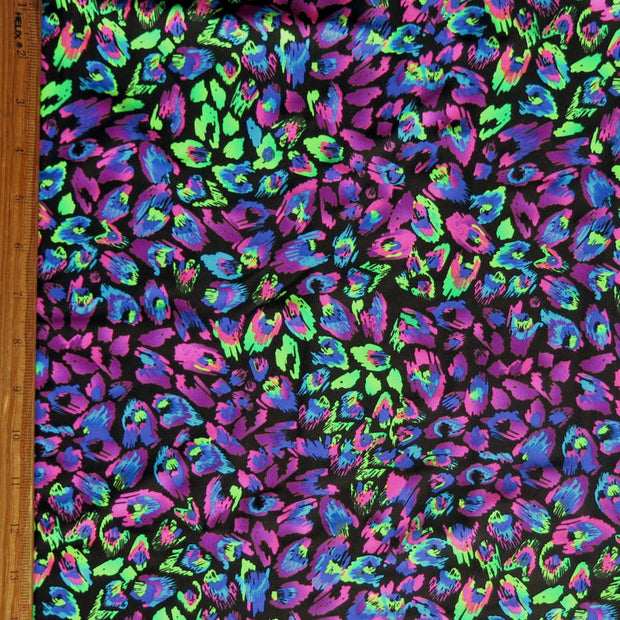 Neon Animal Print Nylon Spandex Swimsuit Fabric