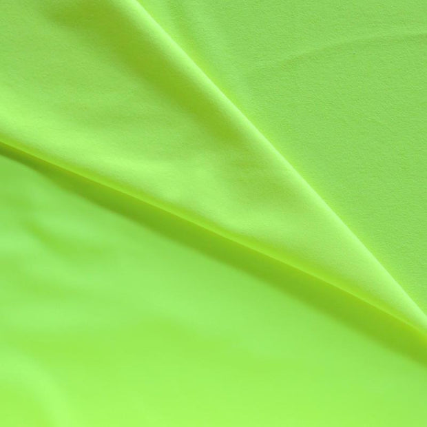 Neon Yellow Softshell Fleece Fabric - 33" Remnant